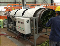 電磁滾筒茶葉殺青機(jī)節(jié)能改造工程現(xiàn)場